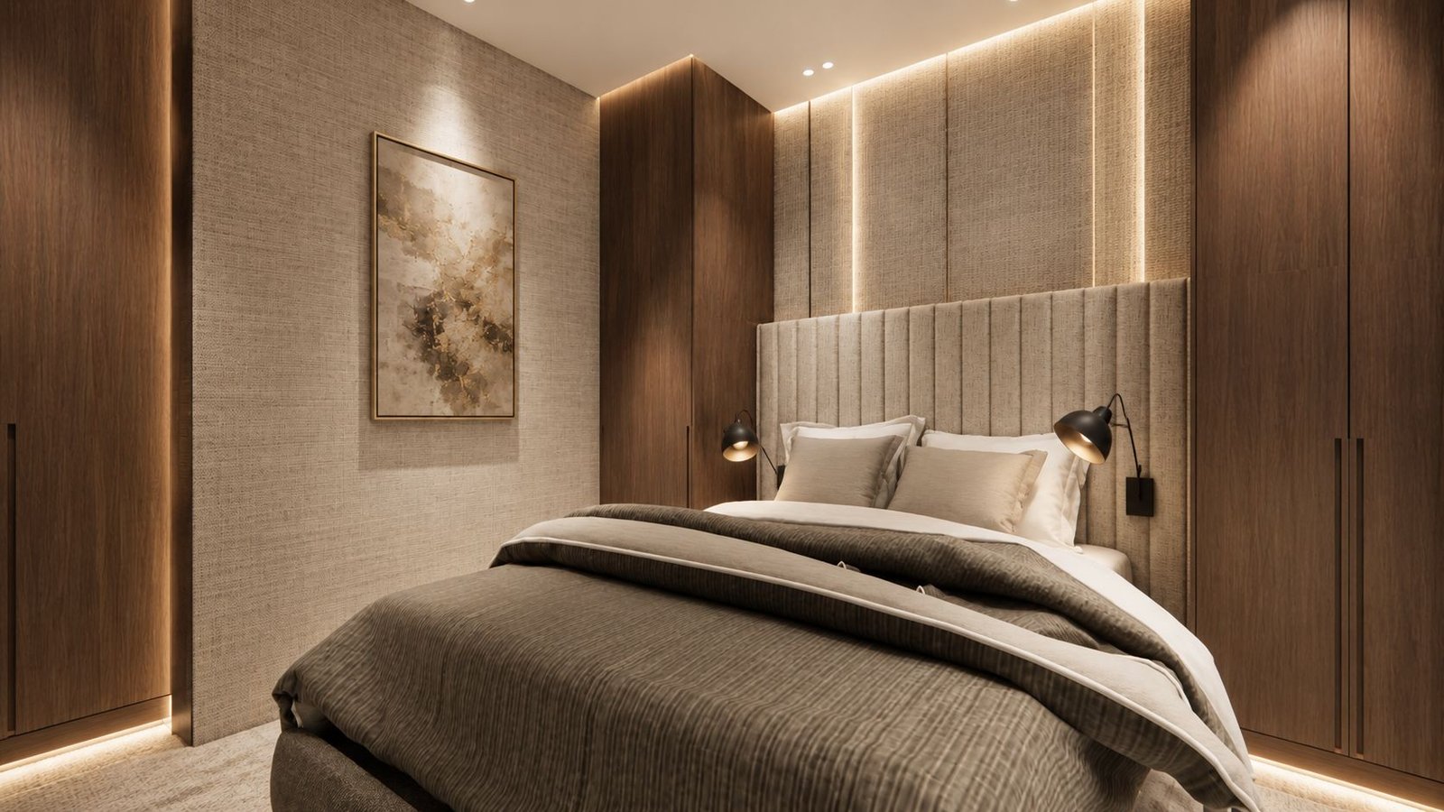 Interior kamar tidur hunian